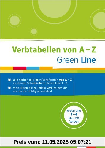 Green Line Verbtabellen von A-Z