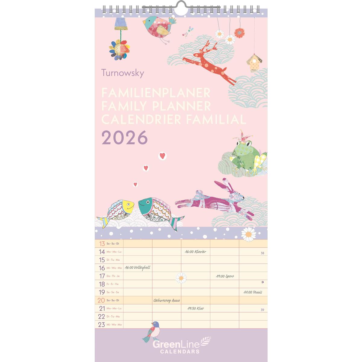 GreenLine Turnowsky 2026 Familienplaner -Wandkalender - Familien-Kalender - 22x4... GreenLine Turnowsky 2026 Familienplaner -Wandkalender - Familien-Kalender - 22x4... von Neumann Verlage GmbH & Co