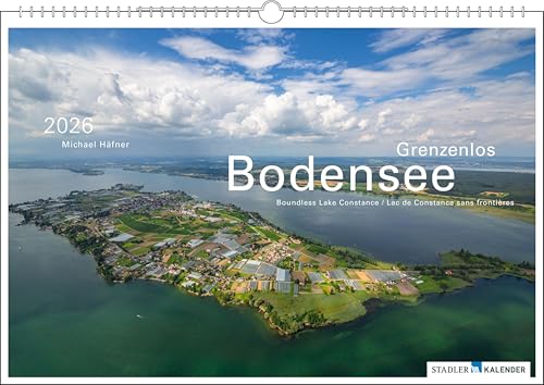 Grenzenlos Bodensee 2026: Der Bodensee aus der Luft von Stadler Kalender