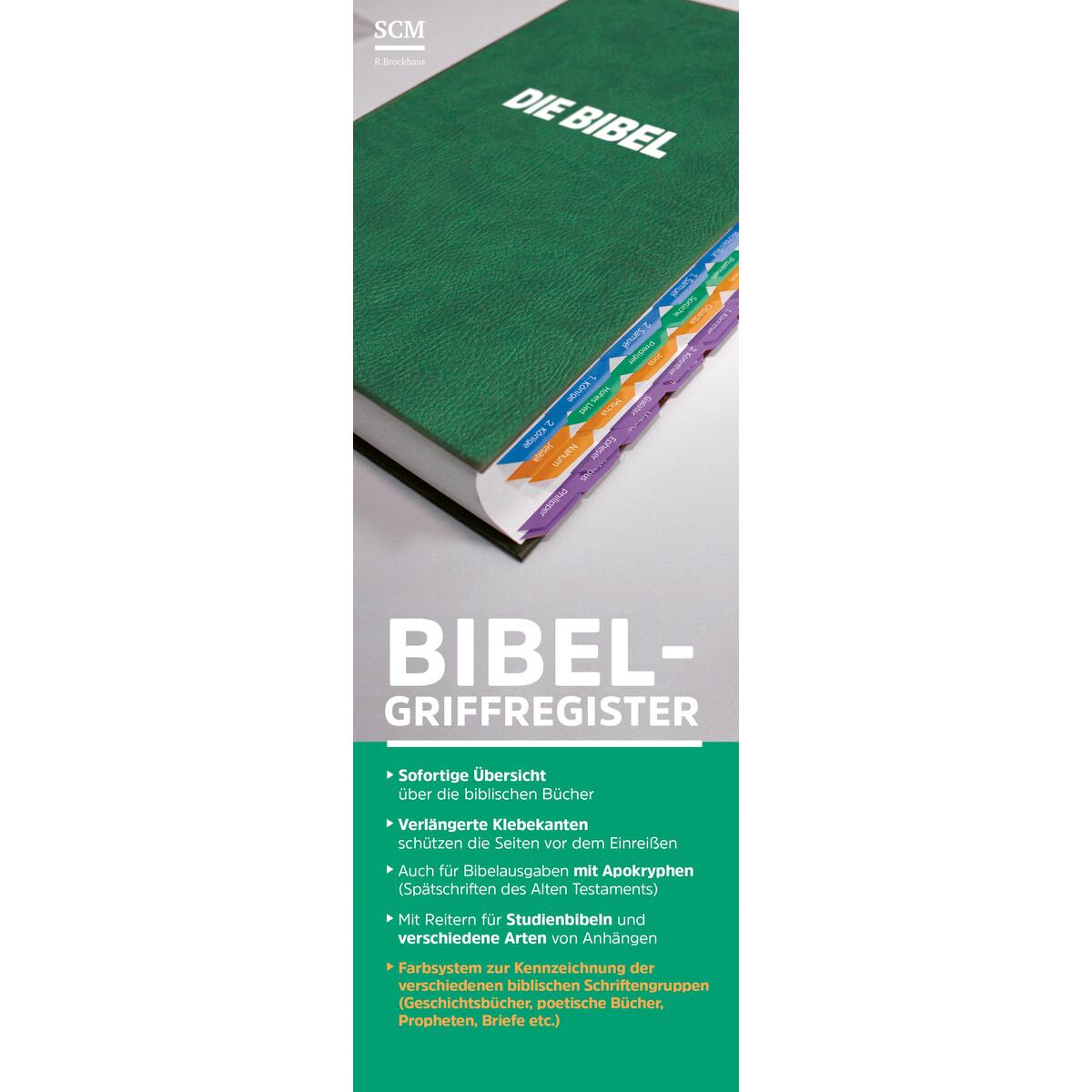 Griffregister für Lutherbibel von SCM Brockhaus, R.