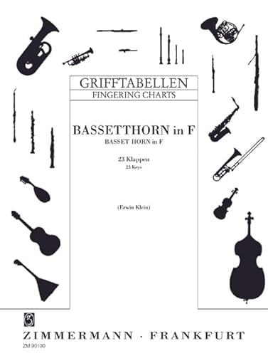Grifftabelle für Bassetthorn in F: Bassetthorn in F.