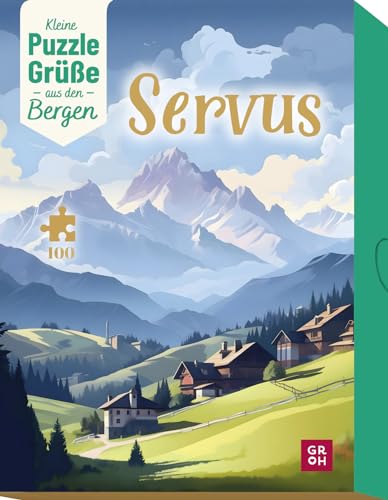 Groh Verlag Servus! Kleine Puzzle-Grüße aus den Bergen: 100 Teile Puzzle in Box: Originelles Geschenk für Erwachsene mit persönlicher Grußbotschaft Groh Verlag Servus! Kleine Puzzle-Grüße aus den Bergen: 100 Teile Puzzle in Box: Originelles Geschenk für Erwachsene mit persönlicher Grußbotschaft