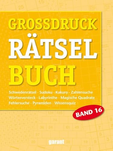 Grossdruck Rätselbuch Band 16 von garant Verlag