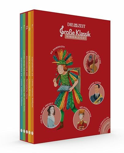 Große Klassik kinderleicht. DIE ZEIT-Edition. (5er-Buchschuber): 5 illustrierte Bücher plus Hö...