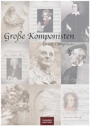 Grosse Komponisten 2025 L 59x42cm: Great Composers 2024 L 59x42cm