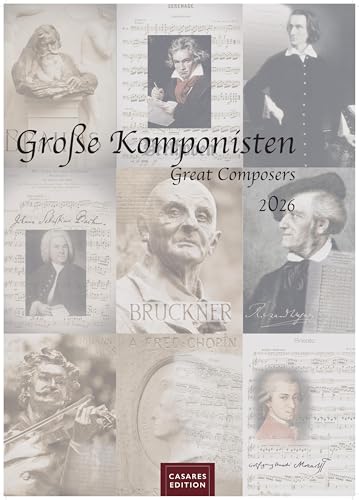 Grosse Komponisten 2026 S 21x29cm: Great Composers 2026 S 21x29cm von CASARES EDITION