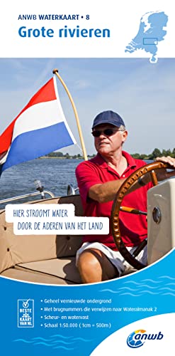 Grote Rivieren 1:50 000 Waterkaart: Waterkaarten 1:50000 (ANWB waterkaart, 8)