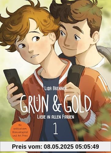 Grün & Gold – Liebe in allen Farben 1: Herzerwärmende Graphic Novel über die erste Liebe – mit charmantem Internatssetting | Mit exklusivem Bonusmaterial und Art Print Grün & Gold – Liebe in allen Farben 1: Herzerwärmende Graphic Novel über die erste Liebe – mit charmantem Internatssetting | Mit exklusivem Bonusmaterial und Art Print