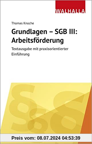 Grundlagen - SGB III: Arbeitsförderung: Textausgabe mit praxisorientierter Einführung