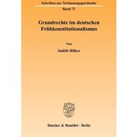 Grundrechte im deutschen Frühkonstitutionalismus.
