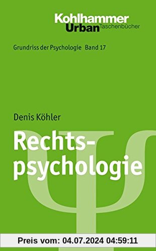 Grundriss der Psychologie / Rechtspsychologie (Urban-Taschenbücher)