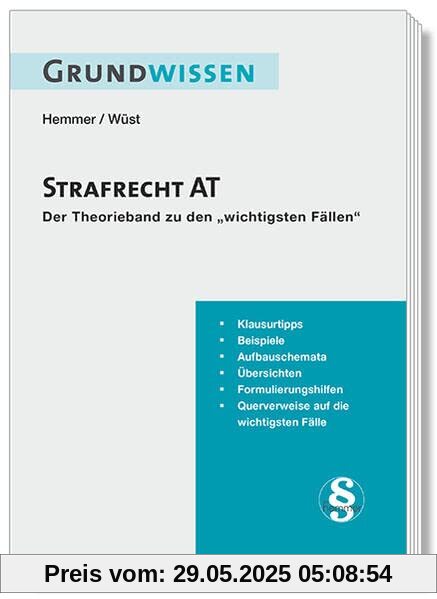 Grundwissen Strafrecht AT: Theorieband zu den 44 wichtigsten Fällen Strafrecht AT (Skripten - Strafrecht)