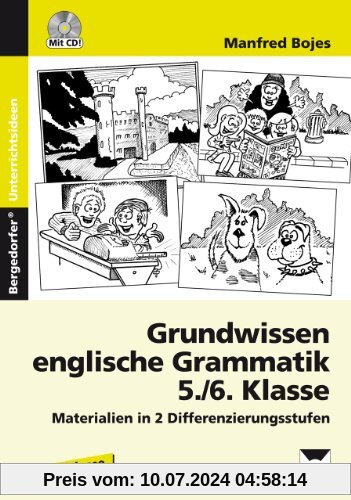 Grundwissen englische Grammatik - 5./6. Klasse: Materialien in 2 Differenzierungsstufen