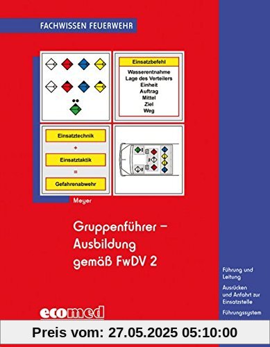 Gruppenführer-Ausbildung gemäß FwDV 2: Führung und Leitung - Ausrücken und Anfahrt zur Einsatzstelle - Führungssystem - Führungsvorgang (Fachwissen Feuerwehr)