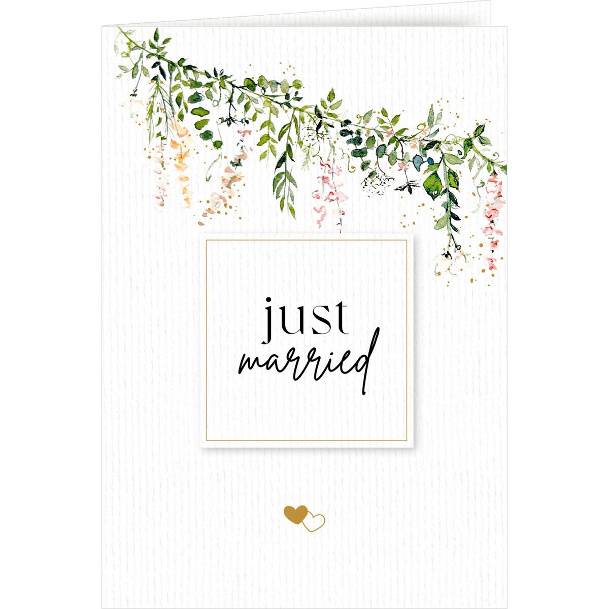 Grußkarte mit Kuvert - just married Grußkarte mit Kuvert - just married von Coppenrath