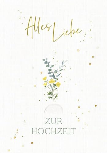 Grußkarte mit Kuvert: Alles Liebe zur Hochzeit