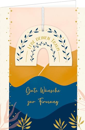 Grußkarte – Gute Wünsche zur Firmung: mit Regenbogenanhänger Grußkarte – Gute Wünsche zur Firmung: mit Regenbogenanhänger von Coppenrath Verlag GmbH & Co. KG