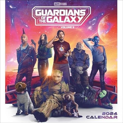 Guardians of the Galaxy Vol. 3 Broschur-Kalender 2024. Highlight für Filmfans - der dritte Teil der Serie in einem Wandkalender 2024. Star Lord, Groot und Co. in einem coolen Filmkalender. von Danilo