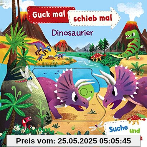 Guck mal, schieb mal! Suche und entdecke - Dinosaurier: Pappbilderbuch ab 2 Jahre