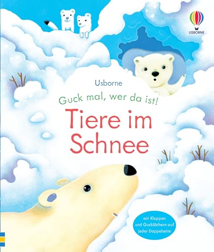 Guck mal, wer da ist! Tiere im Schnee: Kindersachbuch, das zu den tierischen Bewohnern der kalten Regionen unserer Erde entführt – mit Klappen und Gucklöchern – ab 3 Jahren Guck mal, wer da ist! Tiere im Schnee: Kindersachbuch, das zu den tierischen Bewohnern der kalten Regionen unserer Erde entführt – mit Klappen und Gucklöchern – ab 3 Jahren von Usborne Publishing