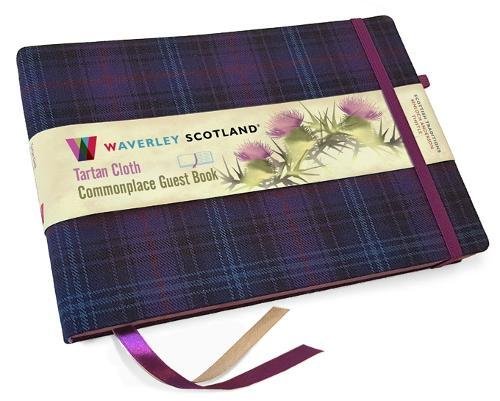 Guest Book - Kinloch Anderson Thistle Tartan cloth: Waverley Scotland Genuine Tartan Commonplace Series (Waverley Scotland Tartan Cloth Commonplace ... range/Gift/Stationery/Plaid Stationery items) von KAVNLON
