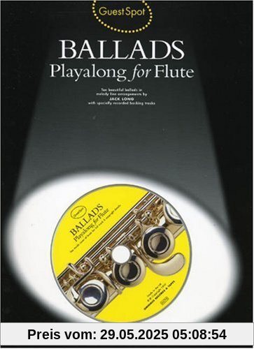 Guest Spot Ballads Playalong For Flute Flt Book/Cd Guest Spot Ballads Playalong For Flute Flt Book/Cd