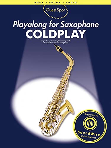Guest Spot Coldplay, Playalong for Alto Saxophone: Songbook and Download
