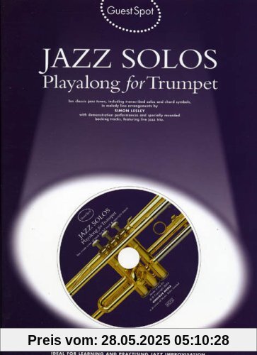 Guest Spot Jazz Solos Playalong For Trumpet Tpt Book/Cd
