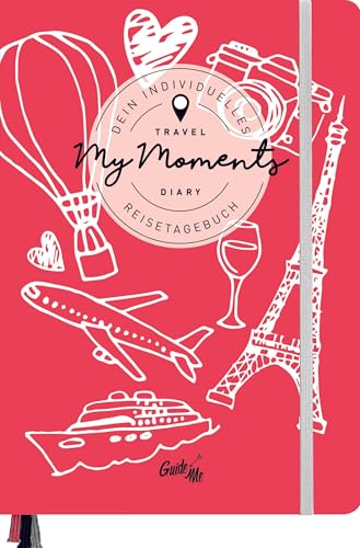 GuideMe Reisetagebuch Travel Diary „Illustration“: Tagebuch zum Ausfüllen mit freien Seiten, Sammeltasche, Stickerbogen & 3 Lesebändchen (GuideMe Reiseführer) von Hallwag