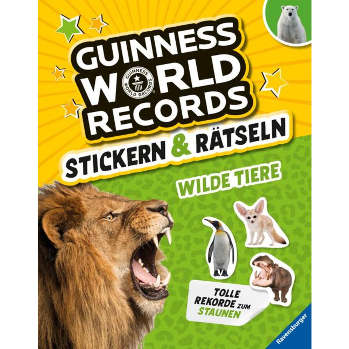 Guinness World Records Stickern und Rätseln: Wilde Tiere von Ravensburger Verlag