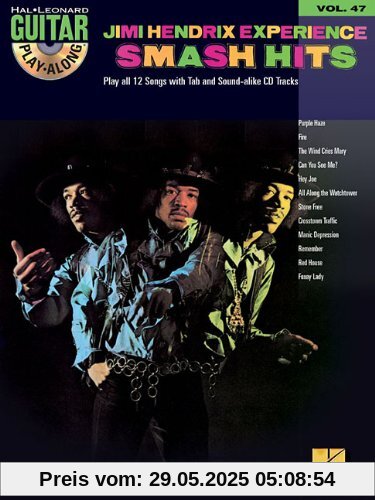 Guitar Play-Along Volume 47 Jimi Hendrix Experience Smash Hits Gtr Tab (Hal Leonard Guitar Play-Along)