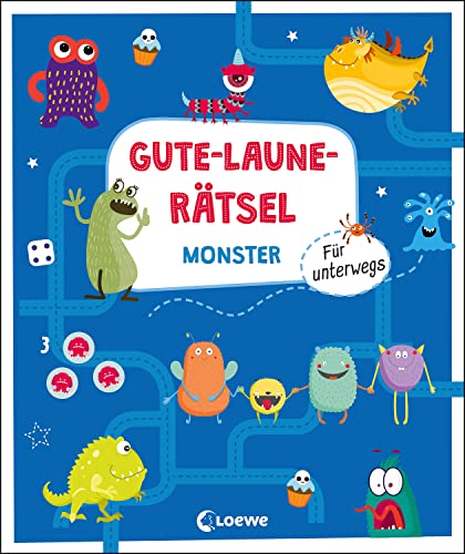 Gute-Laune-Rätsel für unterwegs - Monster: Beschäftigungsbuch für Kinder ab 5 Jahren