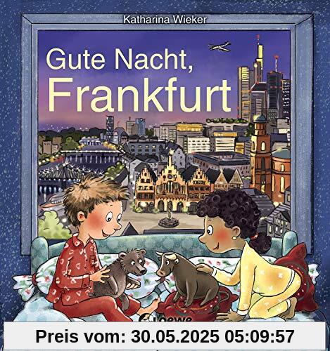 Gute Nacht, Frankfurt: Zum Einschlafen ab 18 Monate - Bilderbuch, Pappbilderbuch, Erinnerungsbuch, Geschenkbuch, Reisegeschenke (Gute Nacht, Lieblingsstadt)