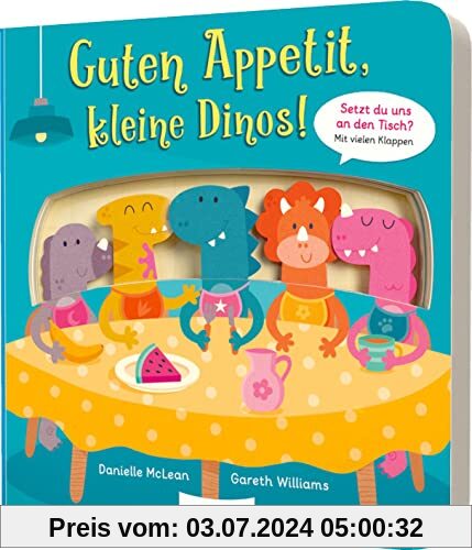 Guten Appetit, kleine Dinos!: Mitmach-Pappe mit ausgestanzten Figuren & Klappen