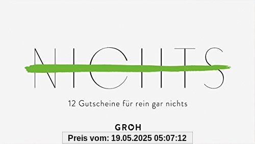 Gutscheinbuch NICHTS Gutscheinbuch NICHTS