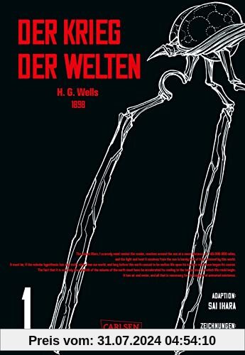 H.G. Wells - Der Krieg der Welten 1: Der Angriff der Marsianer auf das British Empire - der Science-Fiction-Klassiker der Weltliteratur von 1898 als Manga-Adaption (1)