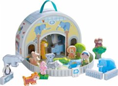 HABA 1306941001 - Spielwelt Zoo, Pappe/Holz, Spielset