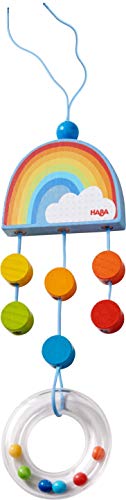 HABA 304302 Dangling figure Rainbow- Playfully promotes motor skills, for Ages 6 months and Up (Made in Germany)