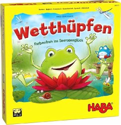 HABA 305272 - Wetthüpfen, Würfelspiel, Familienspiel von HABA Sales GmbH & Co. KG