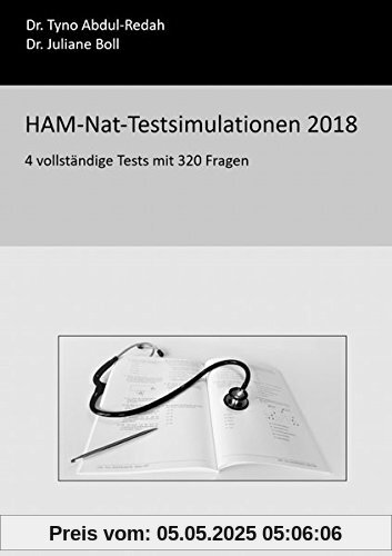 HAM-Nat-Testsimulationen 2018: 4 vollständige Tests mit 320 Fragen