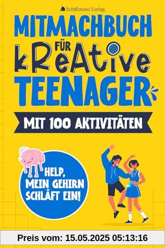 HELP, mein Gehirn schläft ein! - Mitmachbuch für kreative Teenager mit 100 Aktivitäten - Zeichnen, Rätseln, Kreativ sein, Entwickeln - ideales Geschenkebuch HELP, mein Gehirn schläft ein! - Mitmachbuch für kreative Teenager mit 100 Aktivitäten - Zeichnen, Rätseln, Kreativ sein, Entwickeln - ideales Geschenkebuch