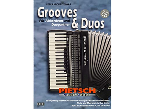 Haas, Peter Michael: Accordion Tunes and Grooves (+CD) : für 1-2 Akkordeons (Melodieinstrument ad lib) Spielpartitur (+PDF mit