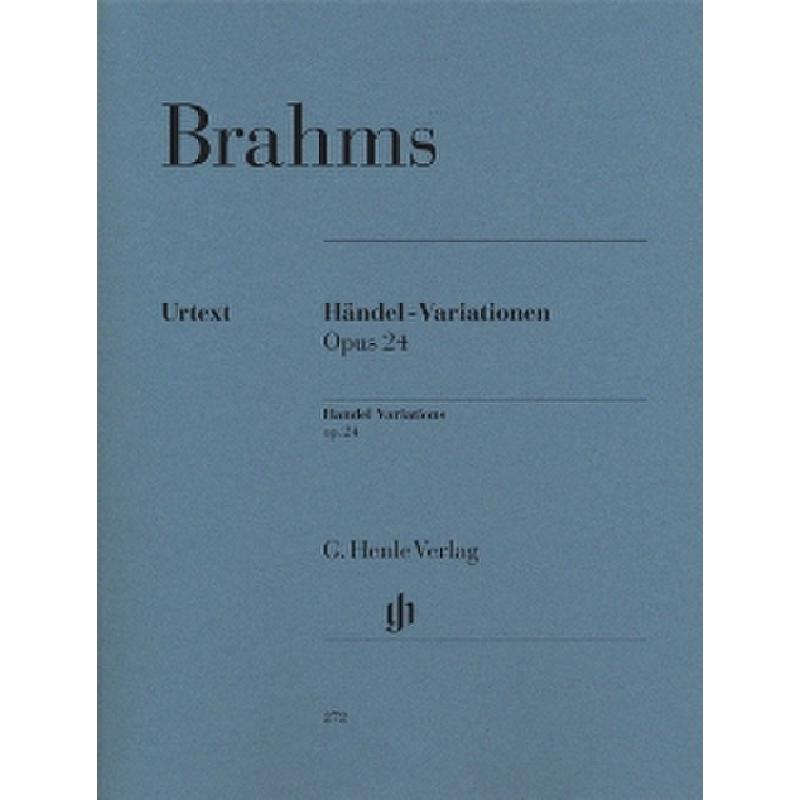 Händel Variationen B-Dur op 24 Händel Variationen B-Dur op 24