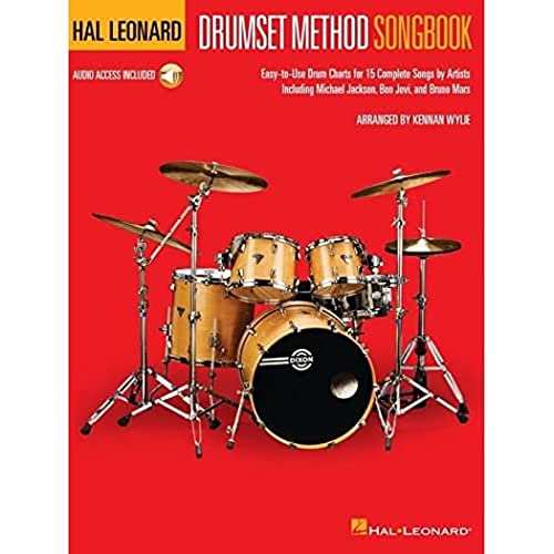 Hal Leonard Drumset Method Songbook: Easy-To-Use Drum Charts for 15 Complete Songs [With Digital Audio]