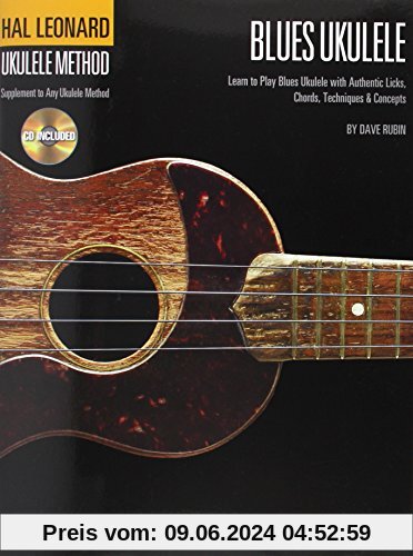 Hal Leonard Ukulele Method Blues Ukulele Licks Chords Techniques BK/CD