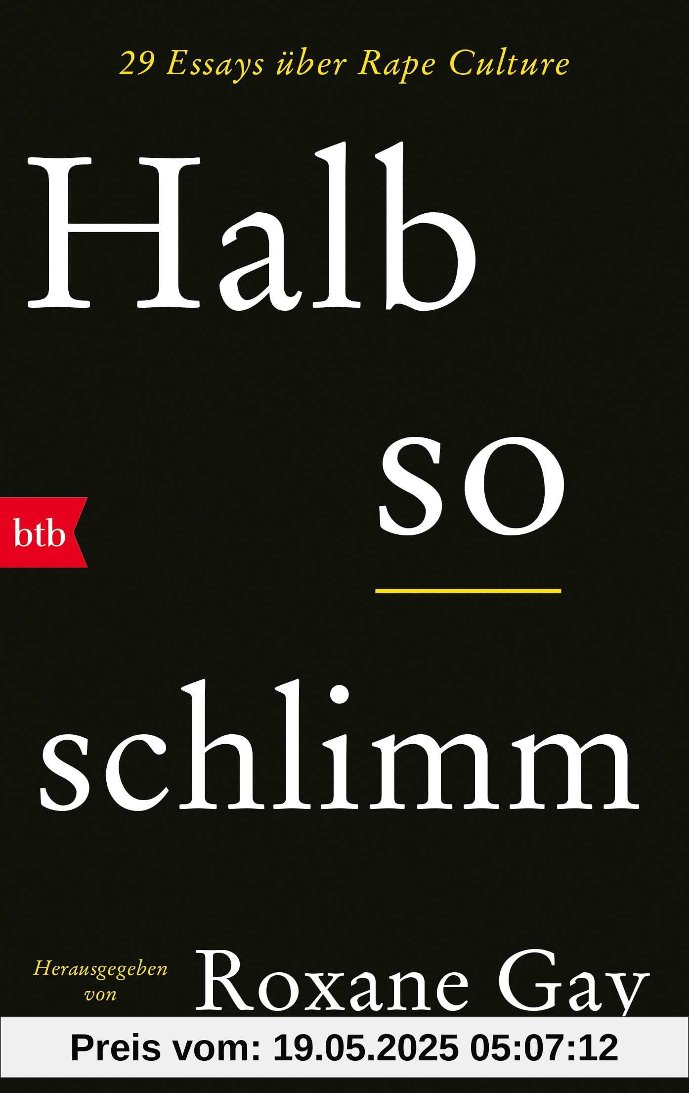 Halb so schlimm: 29 Essays über Rape Culture