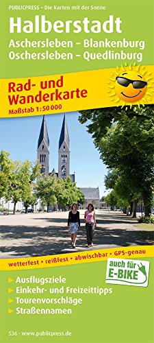 Halberstadt - Aschersleben - Blankenburg - Oschersleben - Quedlinburg: Rad- und Wanderkarte mit Ausflugszielen, Einkehr- & Freizeittipps, wetterfest, ... 1:50000 (Rad- und Wanderkarte: RuWK)