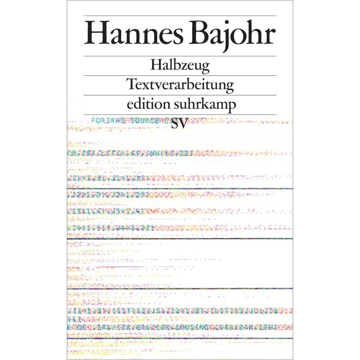 Halbzeug von Suhrkamp Verlag AG