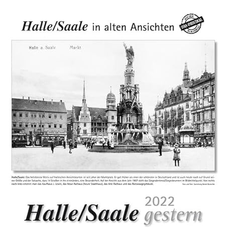 Halle(Saale) gestern 2022: Halle (Saale) in alten Ansichten von m + m Verlag