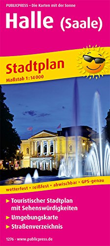 Halle (Saale): Touristischer Stadtplan mit Sehenswürdigkeiten und Straßenverzeichnis. 1:14000 (Stadtplan: SP) von Freytag-Berndt und ARTARIA